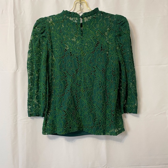 Elegant Green Lace Top - Picture 6 of 12